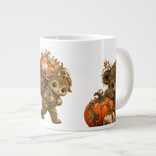 Cute Forest Sprite Pumpkin Mug