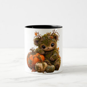 Cute Forest Sprite Pumpkin Mug