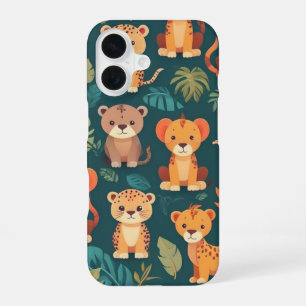 Cute Forest wild theme iPhone 16 Case