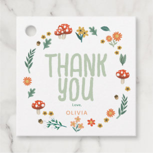 Cute Forest Woodland Baby Shower Thank You Favour Tags
