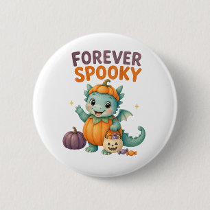 Cute Forever Spooky Baby Dragon Halloween 6 Cm Round Badge