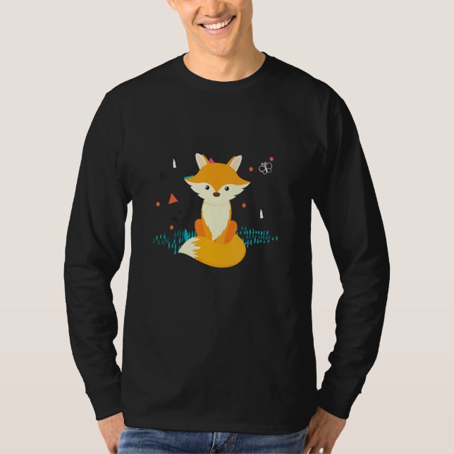 Cute Fox 1 T-Shirt (Front)