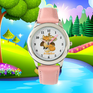 cute fox animal lover mushroom watch