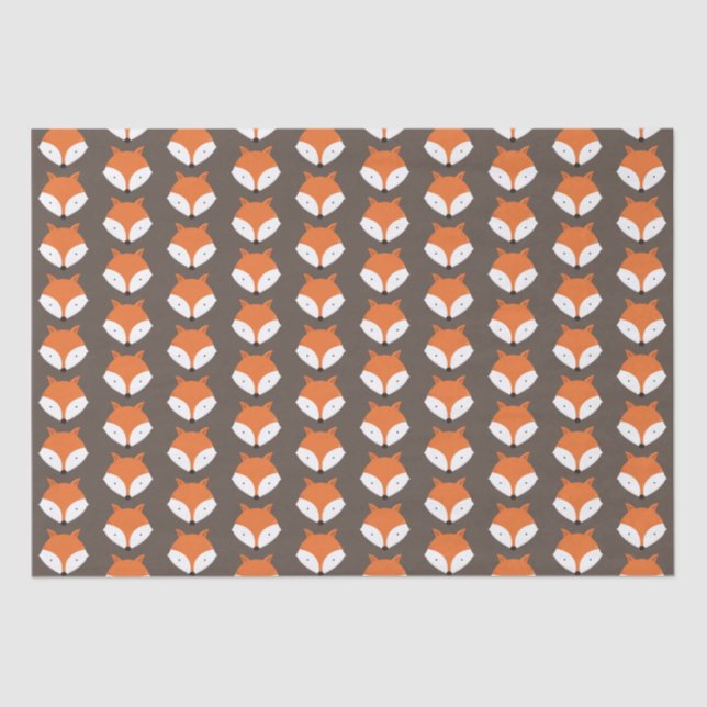 Cute Fox Animal Tissue Paper (Front)