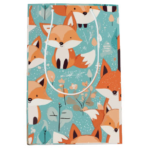 Cute Fox artwork Medium Gift Bag