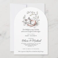 Cute Fox Baby Shower Arched