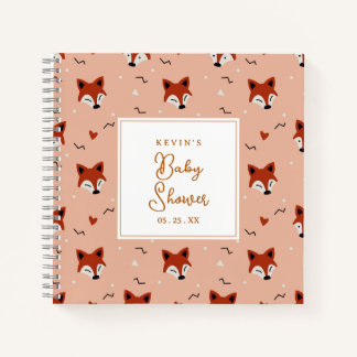 Cute Fox Baby Shower  Notebook
