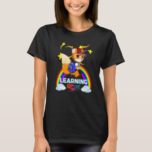 Cute Fox Backpack Baseball Cap Rainbow LEARNING RO T-Shirt