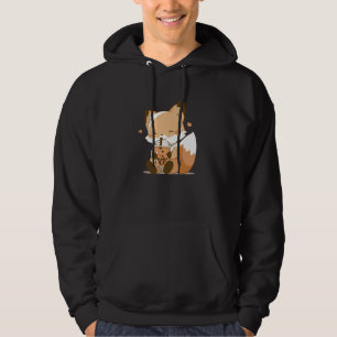 Cute Fox Bubble Tea Lover Kawaii Animal Art Hoodie