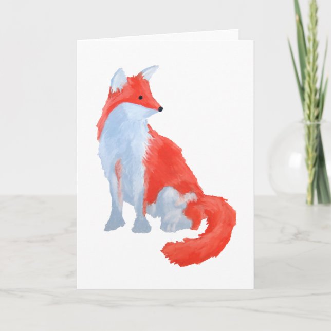 Cute Fox Card (Front)