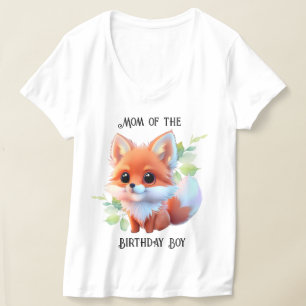 Cute fox drawing woodland animals forest friends T-Shirt
