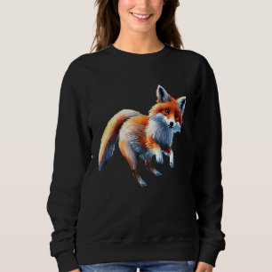 Cute fox for men women ladies foxes lovers fox ani sweatshirt