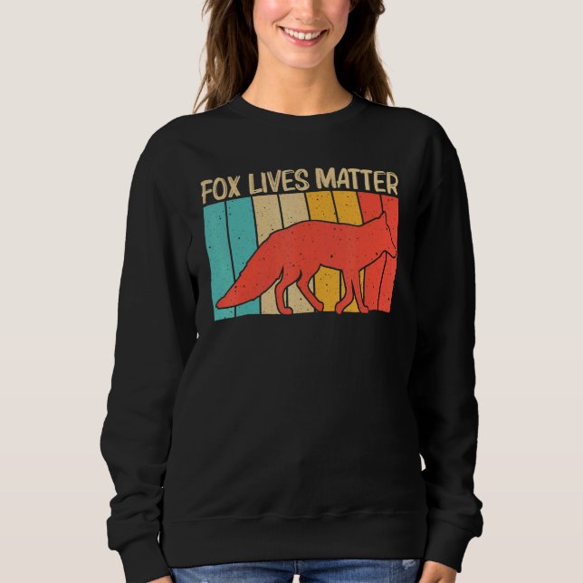 Cute Fox For Men Women Vulpine Fox Wild Animal Sweatshirt (Front)