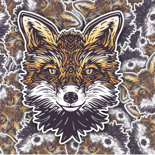 Cute Fox Forest Animal Sticker Die-Cut Sticker