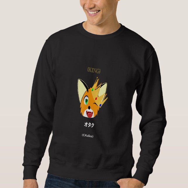 Cute Fox Foxy King Otaku Sweatshirt (Front)
