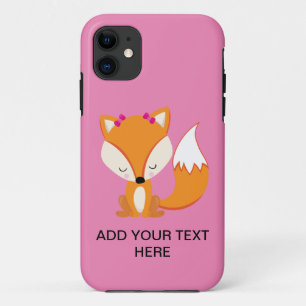 Cute fox girl custom text   Case-Mate iPhone case