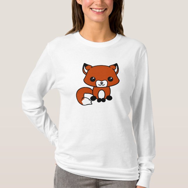 Cute fox hoodie T-Shirt (Front)