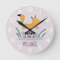 Cute Fox Illustration Kids Personalised