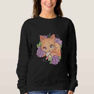 Cute Fox In Nature Sweatshirt