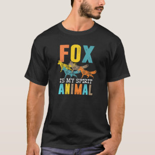 Cute Fox Is My Spirit Animal  For Men Women Furry T-Shirt