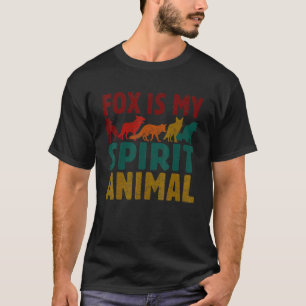 Cute Fox Is My Spirit Animal For Men Women Furry T-Shirt