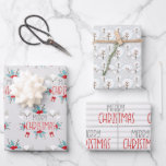 Cute Fox Kids Christmas Wrapping Paper Sheets<br><div class="desc">Celebrate the season with cute Christmas fox wrapping paper.</div>