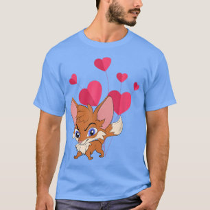 Cute Fox Lover Forest Animal Nature Wildlife Heart T-Shirt