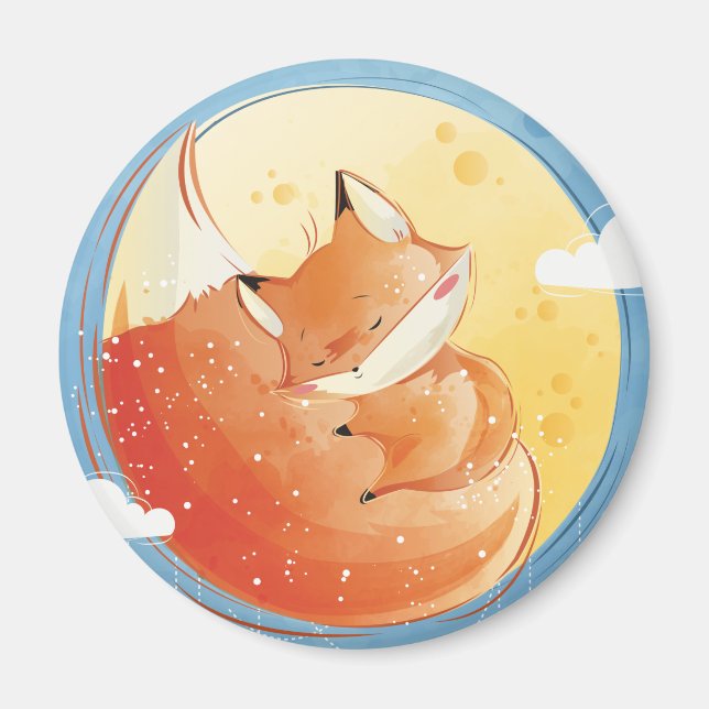 Cute Fox Magnet (Front)