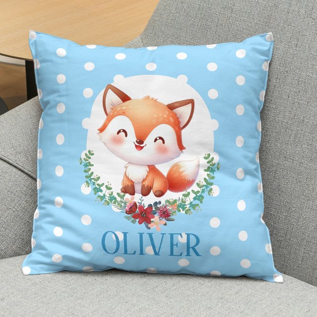 Cute Fox Polka Dot Elegant Cushion (Creator Uploaded)