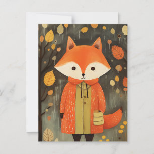 Cute Fox Postcard