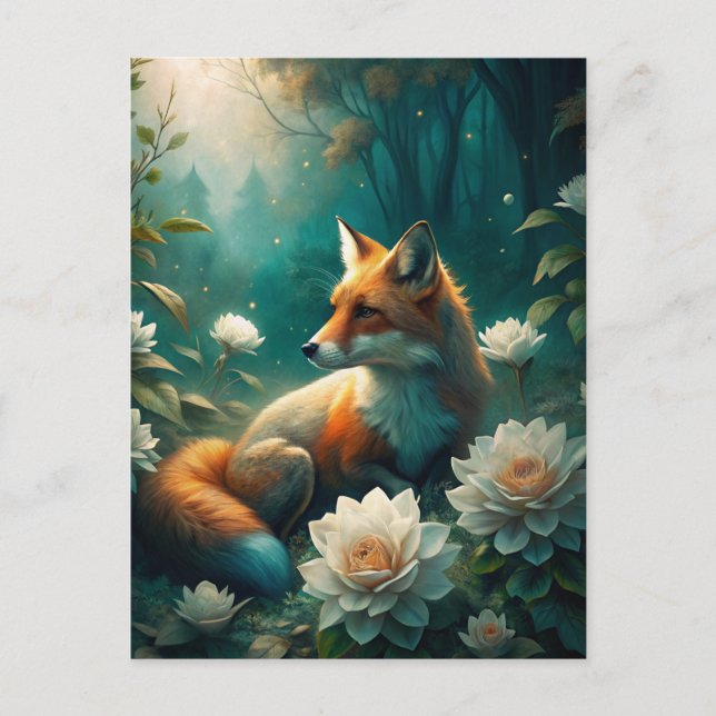 Cute Fox Postcard (Front)