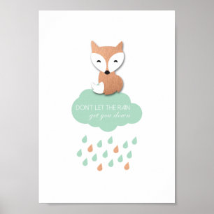 Cute Fox Poster