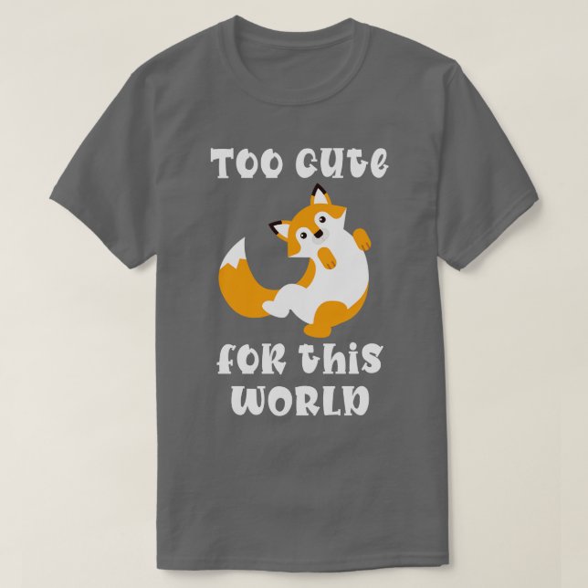 Cute Fox Red Fox T-Shirt (Design Front)