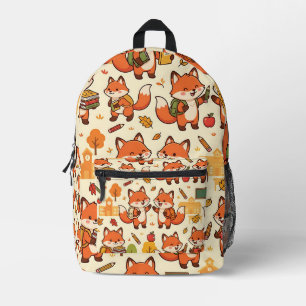 Cute Fox School Backpack