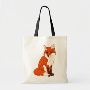 Cute Fox Sitting Tote Bag