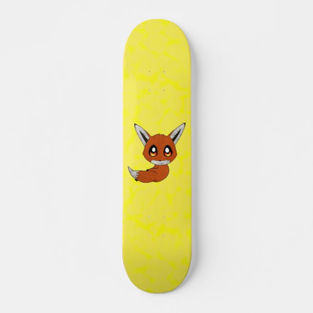 Cute fox skateboard (Front)