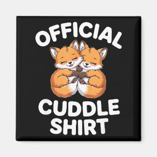Cute Fox Snuggle Couple This Is My Cuddle  Magnet