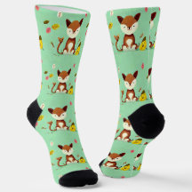 Cute fox socks