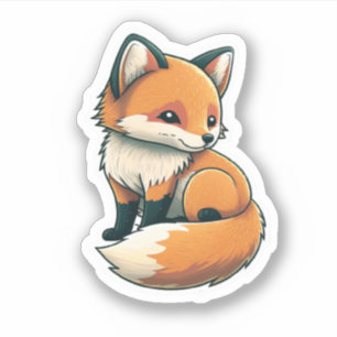 Cute Fox Sticker