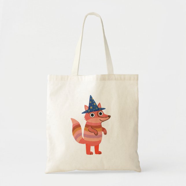 Cute Fox Wizard Tote Bags (Front)