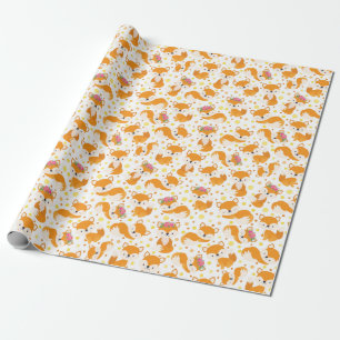Cute Fox Wrapping Paper