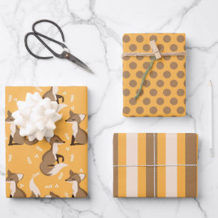 Cute Fox Wrapping Paper Set