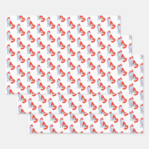 Cute Fox Wrapping Paper Sheet