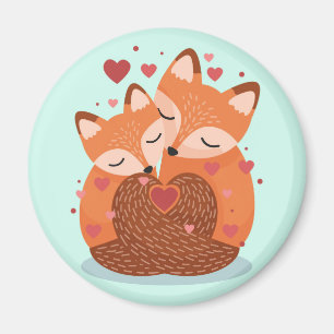 Cute Foxes Magnet