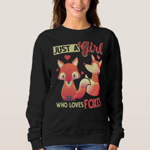 Cute Foxes Wildlife Forest Animal Girls Women Fox Sweatshirt
