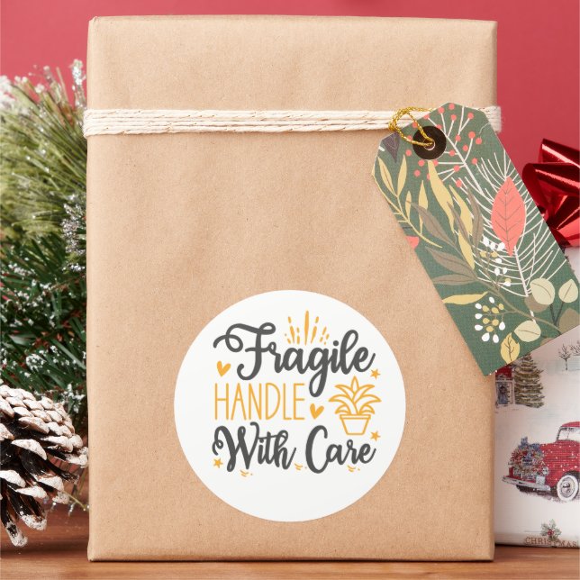 Cute FRAGILE Handle With Care Labels | Aesthetic  (Holiday)