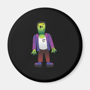 Cute Frankenstein Halloween Magnet