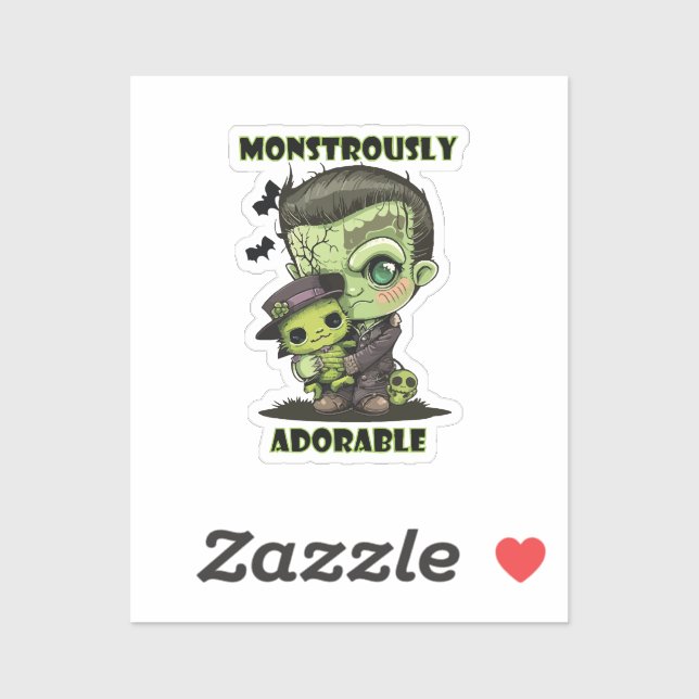  Cute Frankenstein Monster with plushie (Sheet)