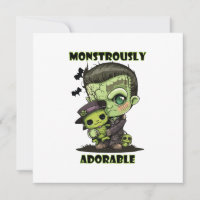 Cute Frankenstein Monster with plushie