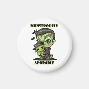  Cute Frankenstein Monster with plushie Magnet